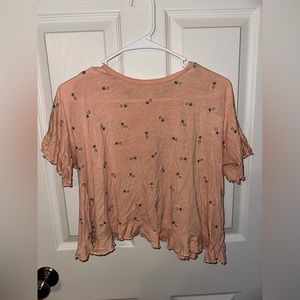 Cross Back Tshirt with Daisy’s pattern
